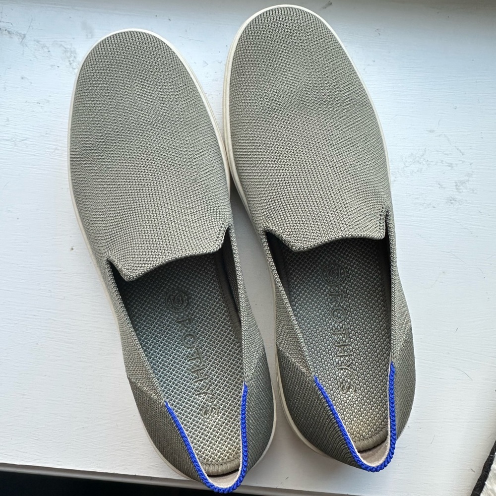 Rothy’s Thyme OG Slip on Sneakers 8.5 - Retired Color!